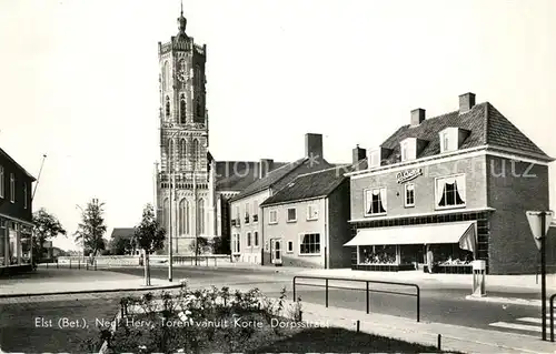 AK / Ansichtskarte Elst_Gelderland Ned Herv Toren van uit Korte Dorpsstraat Elst_Gelderland