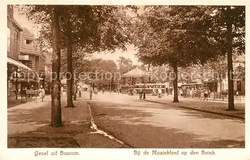 AK / Ansichtskarte Bussum Bij de Muziektent op den Brink Bussum