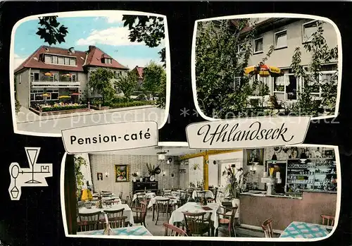 AK / Ansichtskarte Bad_Nauheim Pension Cafe Uhlandseck Gaststube Terrasse Bad_Nauheim