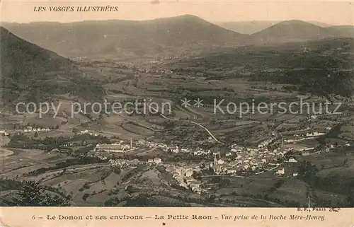 AK / Ansichtskarte Raon l_Etape_Vosges Vue prise de la Roche Mere Henry Raon l_Etape_Vosges