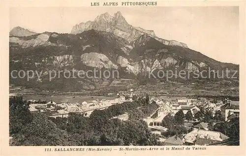 AK / Ansichtskarte Sallanches St Martin sur Arve et le Massif de Varens Sallanches