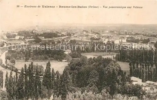 AK / Ansichtskarte Baume Cornillane_La Vue panoramique sur Valence Baume Cornillane_La