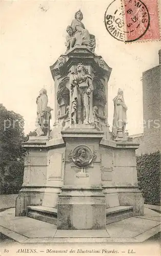 AK / Ansichtskarte Amiens Monument des Illustrations Picardes Amiens
