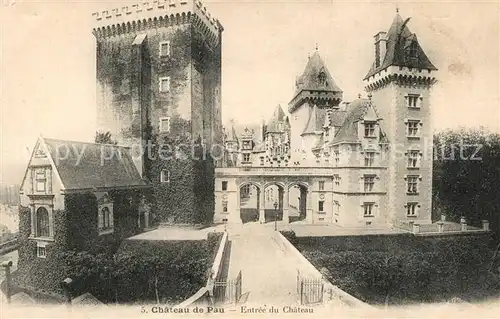 AK / Ansichtskarte Pau Entree du Chateau Pau