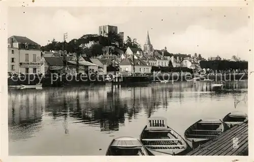 AK / Ansichtskarte Montrichard Vue sur le Cher le Chateau et la Ville Montrichard