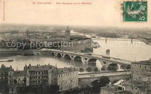 AK / Ansichtskarte Toulouse_Haute Garonne Vue generale sur la Garonne Toulouse Haute Garonne