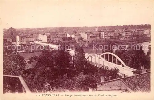 AK / Ansichtskarte Montauban_Tarn et Garonne Vue panoramique sur le Pont de Sapiac 
