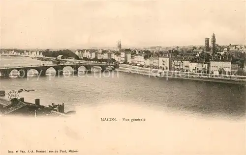AK / Ansichtskarte Macon_Saone et Loire Vue generale Macon Saone et Loire