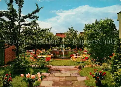 AK / Ansichtskarte Westercelle Gartenterrasse Cafe Oskar Mueller Westercelle