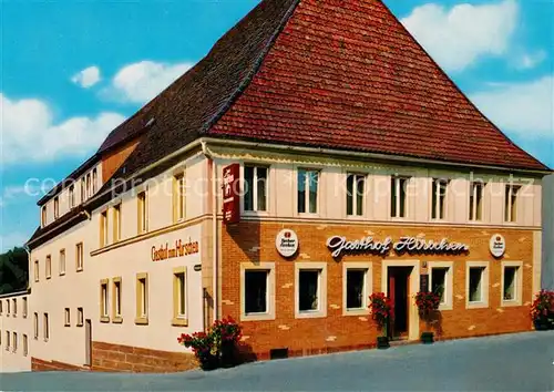 AK / Ansichtskarte Markt_Bibart Gasthof Motel Zum Hirschen Markt Bibart