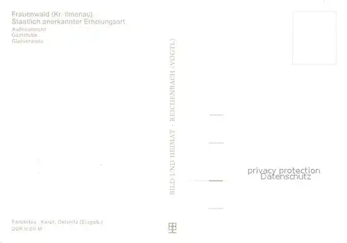 AK / Ansichtskarte Frauenwald_Thueringen Gaststube Glasveranda Frauenwald Thueringen