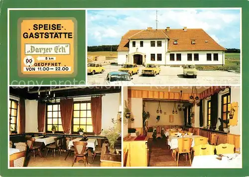 AK / Ansichtskarte Altenhof_Roebel Speisegaststaette Darzer Eck Gastraeume Altenhof Roebel