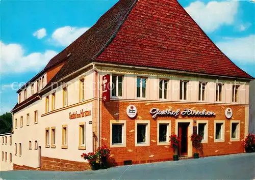 AK / Ansichtskarte Markt_Bibart Gasthof und Motel Zum Hirschen Markt Bibart