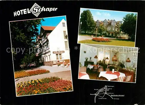 AK / Ansichtskarte Bad_Sooden Allendorf Hotel Schaper Restaurant Bad_Sooden Allendorf