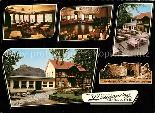 AK / Ansichtskarte Koenigslutter_Elm Waldgaststaette Lutterspring Koenigslutter Elm