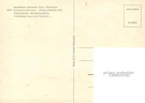 AK / Ansichtskarte Gerdehaus Landhaus Gerhus  Gerdehaus
