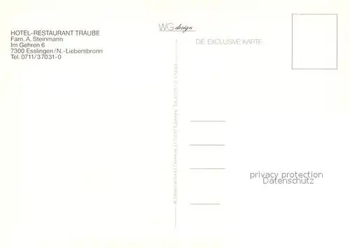 AK / Ansichtskarte Liebersbronn Hotel Restaurant Traube  Liebersbronn
