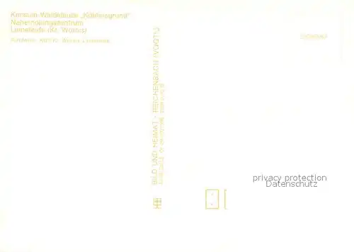 AK / Ansichtskarte Leinefelde Konsum Waldklause K?hlersgrund  Leinefelde