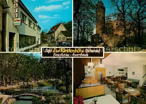 AK / Ansichtskarte Bensheim_Bergstrasse Cafe Zur Fuerstenhhoehe Restaurant Bensheim_Bergstrasse