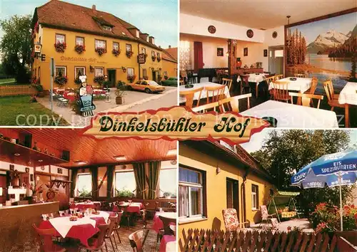 AK / Ansichtskarte Dinkelsbuehl Hotel Gasthof Dinkelsbuehler Hof Terrasse Dinkelsbuehl