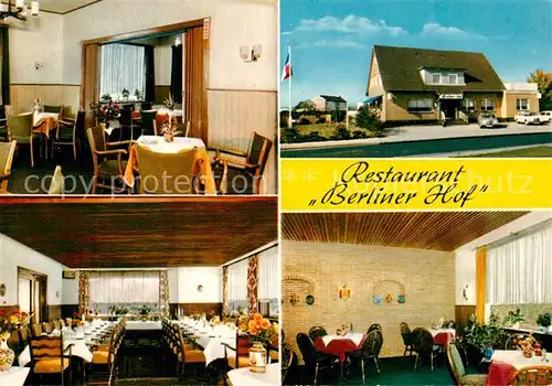 AK / Ansichtskarte Heide_Holstein Restaurant Berliner Hof Gastraeume Heide_Holstein