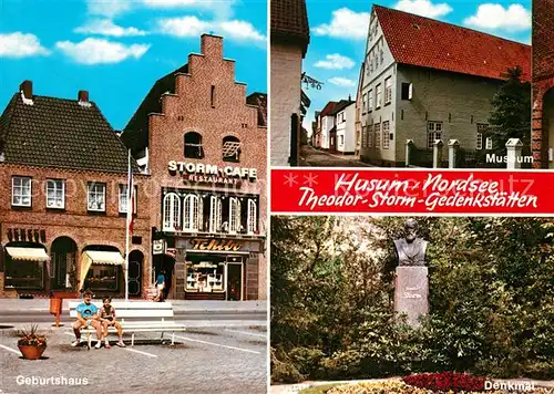 AK / Ansichtskarte Husum_Nordfriesland Theodor Storm Gedenkstaetten Museum Denkmal Geburtshaus Husum_Nordfriesland
