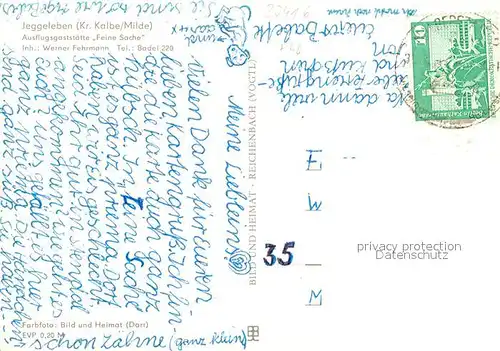 AK / Ansichtskarte Jeggeleben Ausflugsgaststaette Feine Sache Jeggeleben