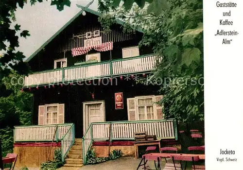 AK / Ansichtskarte Jocketa Gaststaette Kafee Adlerstein Alm Jocketa