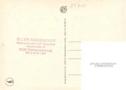 AK / Ansichtskarte Dieksanderkoog Fisch Restaurant Gaststube Verkaufstheke Fischereihafen Dieksanderkoog