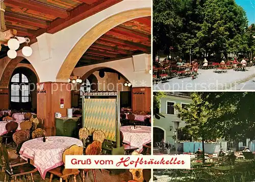 AK / Ansichtskarte Muenchen Grossgaststaette Hofbraeukeller Freiterrasse Muenchen