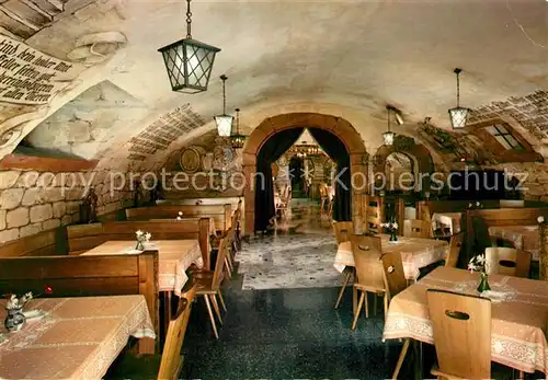 AK / Ansichtskarte Ruedesheim_Rhein Hotel und Weinhaus Felsenkeller Ruedesheim Rhein