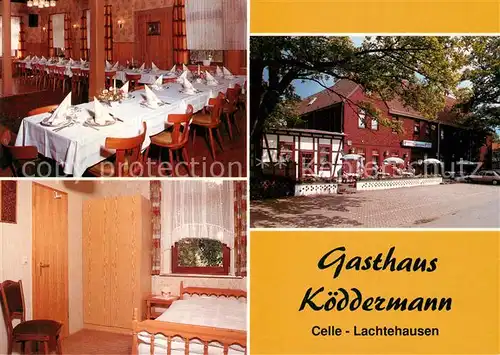 AK / Ansichtskarte Lachtehausen Gasthaus Koeddermann Gaststube Zimmer Lachtehausen