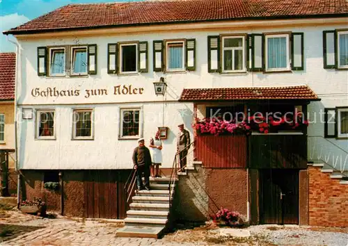 AK / Ansichtskarte Schoemberg_Schwarzwald Gasthaus zum Adler Schoemberg Schwarzwald