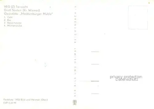 AK / Ansichtskarte Gross_Stieten Gaststaette Mecklenburger Muehle Cafe Bar Bauernstube Muehlenstube Gross_Stieten