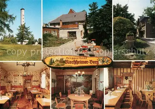 AK / Ansichtskarte Riechheimer Berg Berggasthaus Riechheimer Berg Gastraeume Riechheimer Berg