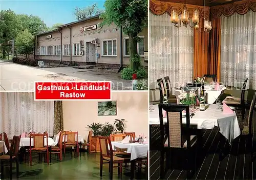 AK / Ansichtskarte Rastow Gasthaus Landlust Gastraeume Rastow