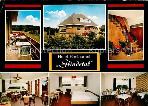 AK / Ansichtskarte Schoenwalde_Bungsberg Hotel Restaurant Glindetal Gastraeume Zimmer Treppe Terrasse Schoenwalde Bungsberg