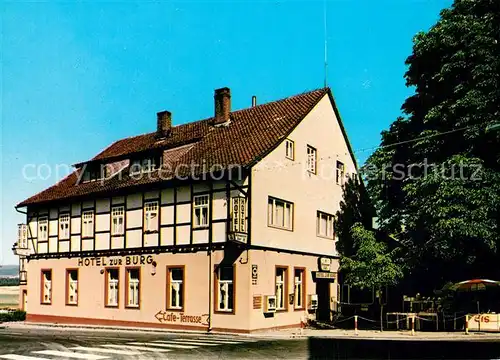 AK / Ansichtskarte Polle Hotel Restaurant Zur Burg Polle