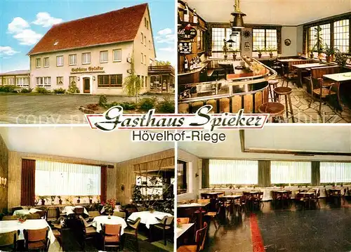 AK / Ansichtskarte Riege_Hoevelhof Hotel Restaurant Gasthaus Spieker Riege Hoevelhof