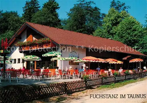 AK / Ansichtskarte Koenigstein_Taunus Fuchstanz Gaststaette Terrasse Koenigstein_Taunus