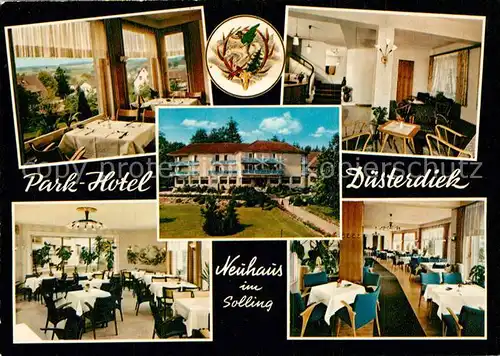 AK / Ansichtskarte Neuhaus_Solling Parkhotel Duesterdiek Restaurant Neuhaus Solling
