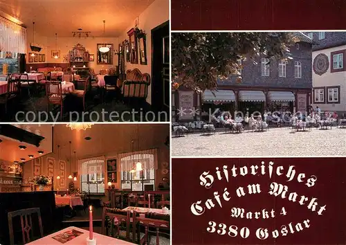 AK / Ansichtskarte Goslar Historisches Cafe am Markt Goslar