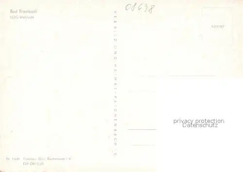 AK / Ansichtskarte Bad_Brambach HOG Waldcafe Bad_Brambach