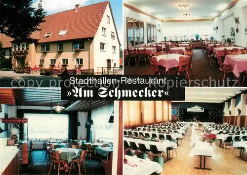AK / Ansichtskarte Weikersheim Stadthallen Restaurant Am Schmecker Festsaal Weikersheim