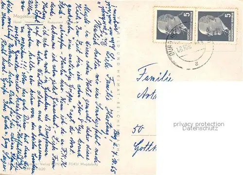 AK / Ansichtskarte Magdeburg Hotel International Restaurant Moskwa Magdeburg