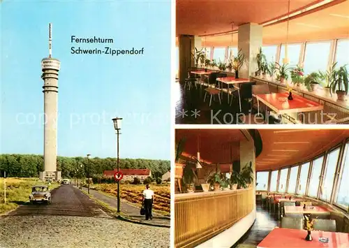AK / Ansichtskarte Zippendorf Fernsehturm Turmrestaurant Zippendorf