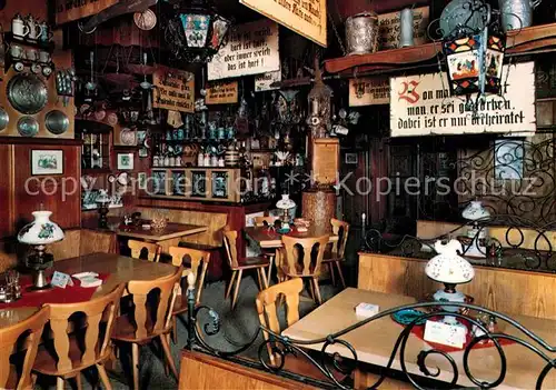 AK / Ansichtskarte Frankfurt_Main Braustueb l Haus Wertheym Gastraum Frankfurt Main