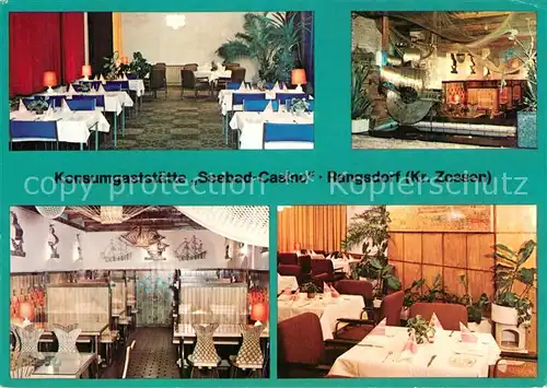 AK / Ansichtskarte Rangsdorf Konsumgaststaette Seebad Casino Restaurant Rangsdorf
