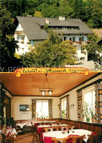 AK / Ansichtskarte Aich_Assach_Steiermark Gasthaus Pension Koller Gastraum Aich_Assach_Steiermark