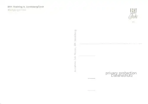 AK / Ansichtskarte Thaining Wolfgangskirche Innenansicht Thaining